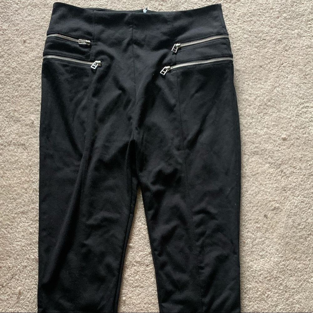 Black Stretchpants with zippers